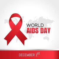 illustration vectorielle de conception de la journée mondiale du sida. vecteur