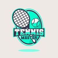 illustration vectorielle de logo de conception de tennis vecteur