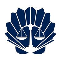 modèle de conception de logo de droit maître vecteur