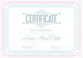 Modèle de certificat vecteur