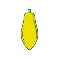 fruit frais papaye jaune logo symbole icône vecteur graphisme illustration idée créatif