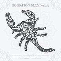 vecteur de mandala de scorpion. style bohème svg. eps 10