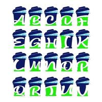 collection de logos de poubelle avec des lettres