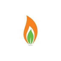 vecteur de gaz naturel, logo de la nature