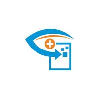 logo d'ophtalmologie, vecteur de logo de vue