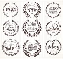 étiquettes de boulangerie vecteur