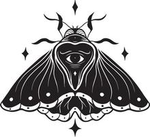 illustration de papillon vintage bonne pour la conception de tatouage vecteur
