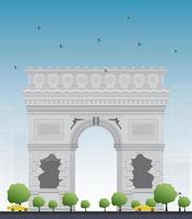 Arc de Triomphe. france paris. vecteur