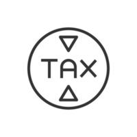 cible taxe icône illustration vectorielle vecteur