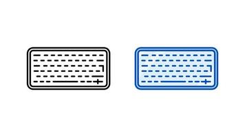 jeu d'icônes de clavier d'ordinateur. jeu d'icônes linéaires de collection de clavier simple moderne prêt comme modèle. télécharger le clavier de touches simples, colorées et linéaires vectorielles. fond blanc. vecteur