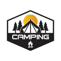 logo de camping, vecteur de logo d'aventure