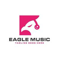 création de logo illustration inspiration musique aigle vecteur