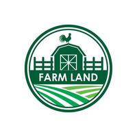 vecteur de ferme, vecteur de logo agricole
