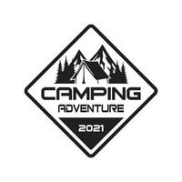 logo de camping, vecteur de logo d'aventure