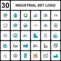 un ensemble de logos industriels, un ensemble de logos de machines vecteur