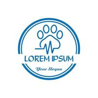 logo de soins pour animaux de compagnie, logo vétérinaire vecteur