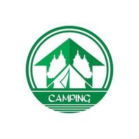 logo de camping, vecteur de logo d'aventure