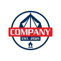 logo de camping, vecteur de logo d'aventure