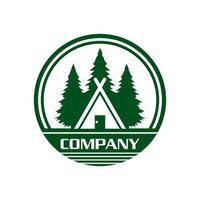 logo de camping, vecteur de logo d'aventure