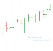 graphique à barres illustration vectorielle bourse vecteur