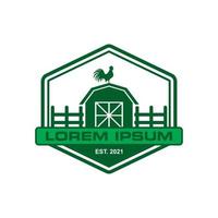 vecteur de ferme, vecteur de logo agricole