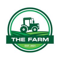 vecteur de tracteur, vecteur de logo agricole