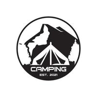 logo de camping, vecteur de logo d'aventure