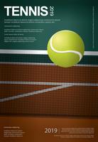 Illustration de vecteur affiche de championnat de tennis