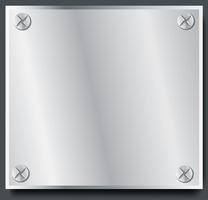 illustration vectorielle de plaque métal bannière fond vecteur
