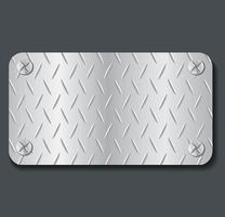 illustration vectorielle de plaque métal bannière fond vecteur