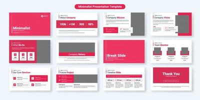 conception de modèle de diapositives de présentation d'entreprise créative. utiliser pour l'arrière-plan de présentation moderne, la conception de brochures, le curseur Web, la page d'accueil, le rapport annuel, le profil de l'entreprise vecteur