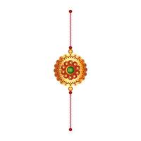 Raksha bandhan, bracelet rakhi sur fond blanc vecteur