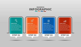 modèle d'affaires infographique de conception vecteur