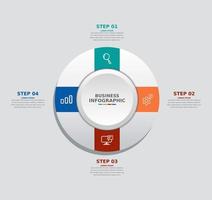 modèle d'affaires infographique de conception vecteur