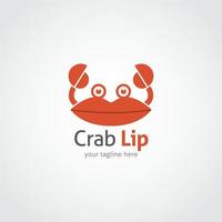 modèle de conception de logo de crabe. illustration vectorielle vecteur