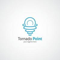 modèle de conception de logo de tornade vecteur