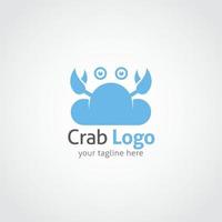 modèle de conception de logo de crabe. illustration vectorielle vecteur