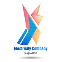 logo de la compagnie d'électricité pour les entreprises d'enseignes vecteur