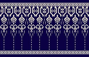 art bleu abstrait ethnique. motif harmonieux de broderie tribale, folklorique et de style mexicain. ornement d'art géométrique aztèque print.design pour tapis, papier peint, vêtements, emballage, tissu, couverture, textile vecteur