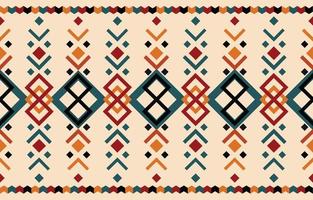 art de motif abstrait ethnique. motif harmonieux de broderie tribale, folklorique et de style mexicain. ornement d'art géométrique aztèque print.design pour tapis, vêtements, emballage, tissu, couverture, textile vecteur