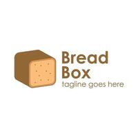 modèle de conception de logo de boîte à pain vecteur