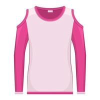 maquette de sweat-shirt femme sport isolé vecteur