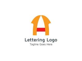 lettre a logo design pro concept template vecteur créatif