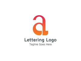 lettre a logo design pro concept template vecteur créatif