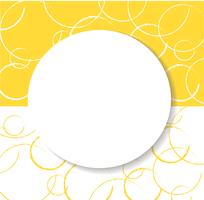 vecteur de fond abstrait cercle jaune