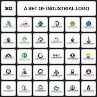 un ensemble de logos industriels, un ensemble de logos industriels vecteur