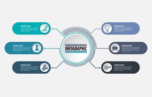 Modèle d&#39;infographie de présentation entreprise vecteur