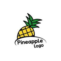 illustration vectorielle de modèle de logo ananas vecteur