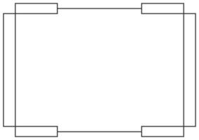 cadre et bordure vecteur isolé. contour noir sur le modèle de fond blanc.