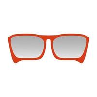 lunettes rectangulaires rouges avec des lunettes fumées.accessoires lumineux à la mode pour hommes et femmes .une illustration stylisée.illustration vectorielle vecteur